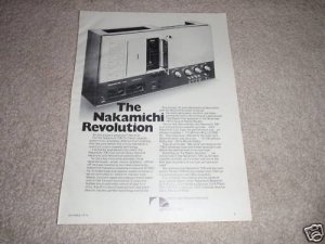 Nakamichi 700 Tri-Tracer Ad from 1974, specs, very RARE