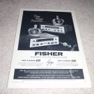Fisher 600, 800 Receiver Ad from 1960, very rare!
