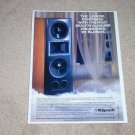Klipsch Epic Series Speaker Ad,1992,Beautiful! 1 page