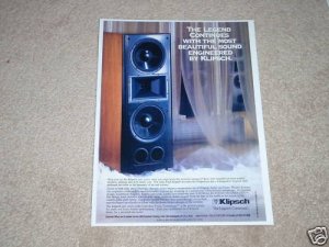 Klipsch Epic Series Speaker Ad,1992,Beautiful! 1 page