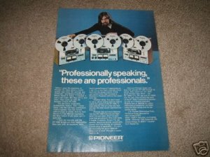 Pioneer Open-Reel Decks Ad ,RT-1050,1020L,1020H fr 1974