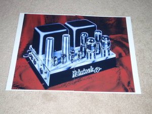 McIntosh MC-60 Tube Amp Ad Poster, 2 pgs, Rare, 1956