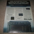 Nikko Audio Beta III,Alpha III Ad from 1979,specs,color