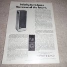 Infinity 2000 AXT Speaker AD from 1974, Article, RARE!