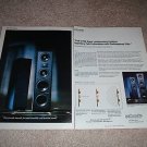 Polk RTA 8t,11t Speaker Ad from 1992,2 pages, article