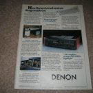Denon 95VR Ad from 1987, near mint