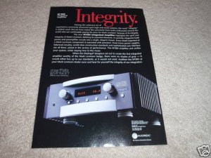 Mark Levinson No 383 Integrated AMp Ad from 2000