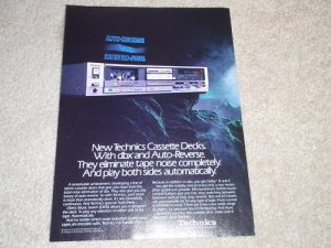 Technics RS-878R dbx Cassette Ad, Article, 1984