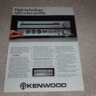 Kenwood KA-80 Amplifier Ad, KT-80 Tuner, Article, 1980
