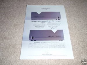 Aragon Palladium Power Amp Ad from 1997