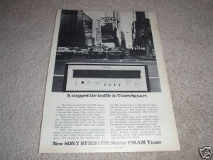 Sony FM/AM Tuner AD from 1972 5130 super tuner! NY City