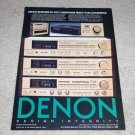 Denon DRA-750,550,350 Receiver Ad,1984, Class A Amps!