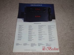 Bedini Ad,SA-502 Amplifier, SC-500 Preamp, 1988,Class A