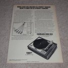 Garrard Zero 100 Turntable Ad,features,Article, Nice!