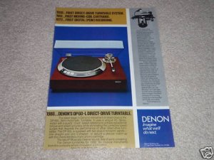 Denon DP60-L Tunrtable Ad,article,Denon history, RARE!
