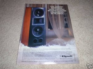 Klipsch EPIC Series Ad from 1994, beautiful! CF-3,5