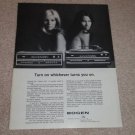 Bogen BR360, BC360 Receiver Ad, Sexy Girls in Ad! 1971