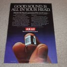 Akai GX Head Ad, 1979, Article, Open Reel, Cassette