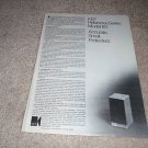 KEF Model 101 Ad from 1975,specs and details