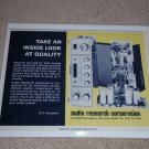 Audio Research SP-3 Preamp Ad,Cover Off!Tubes,RARE 1975