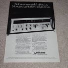 Mitsubishi R20 Receiver Ad,specs,article,RARE! 1980