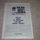 Sansui TR-707 Receiver Ad, 1964, Article,Specs, Rare Ad