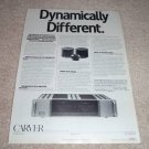 Carver M-500t Amplifier Ad from 1988,Specs, article