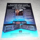 ADC SS-110,SS-II,SS-III Equalizer Ad from 1981, RARE!