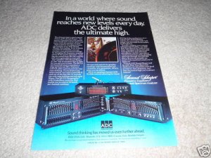 ADC SS-110,SS-II,SS-III Equalizer Ad from 1981, RARE!