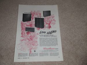 Weathers Monte Carlo,Barrington,Decorator Ad,1957, Info