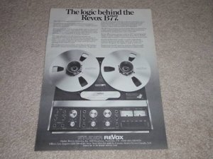 Revox B77 Open Reel Ad,1977,Article,Rare!