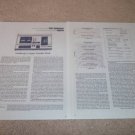 Tandberg TCD-310 Cassette Deck Review,2 pgs,1974,RARE!