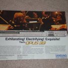Samsung Opus 33 S-33 Amp, Tuner,S-33d cassette Ad, 1981