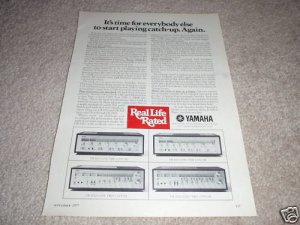 Yamaha CR-2020,1020,820,620 Receiver Ad from 1977 #2