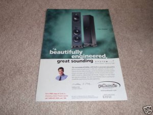Polk RT2000p Speaker System Ad from 1998