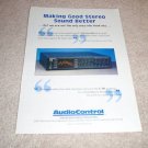 Audio Control C101 Series III Ad from 1990,RARE!