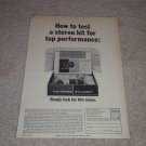 Fisher Stratakit Ad,KX-200 Amplifier Ad,1962, Tube,RARE
