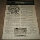 Pioneer A-90,F-90 Amp/ Tuner Ad from 1983,specs,POWER!