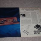 Garrard Zero 100 Turntable Ad,2 pgs,Award,specs,feature