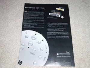 Sonic Frontiers Line 1,Line 2 Preamp Ad, Article,specs