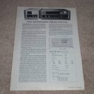 Teac AT201 Tuner,AZ-201 Scope Review,1972, Rare! 1 page