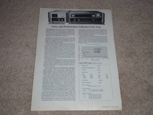 Teac AT201 Tuner,AZ-201 Scope Review,1972, Rare! 1 page