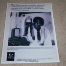 AR-3a Miles Davis Speaker Ad, 1971, Rare Ad!
