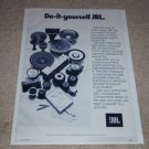 JBL Raw Drivers Ad,1977, Woofer, Horn, Crossover, RARE!
