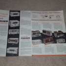 Fisher Ad, 4 pgs, Full SPecs, All 1956 Amps,Pre,Tuners