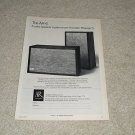 AR-6 Speaker Ad, 1971, 1 page, frame it!