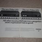 Fisher 203,205 Receiver Ad, Article,1972,Specs,2 pgs