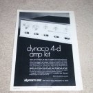 Dynaco QUAD SCA-80Q Amplifier Ad, 1972,Article,Specs