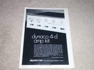 Dynaco QUAD SCA-80Q Amplifier Ad, 1972,Article,Specs