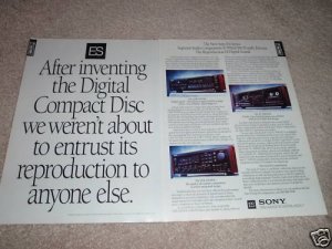 Sony ES Ad,2 pages,GX10es Rec,WR11es Tape,707esd CD